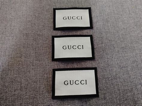 cheap gucci metal labels for clothing|genuine gucci labels.